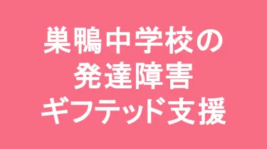 巣鴨中学校の発達障害(LD/ADHD/自閉症スペクトラム)・ギフテッド(2E)支援