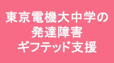 東京電機大学中学校の発達障害・ギフテッド支援
