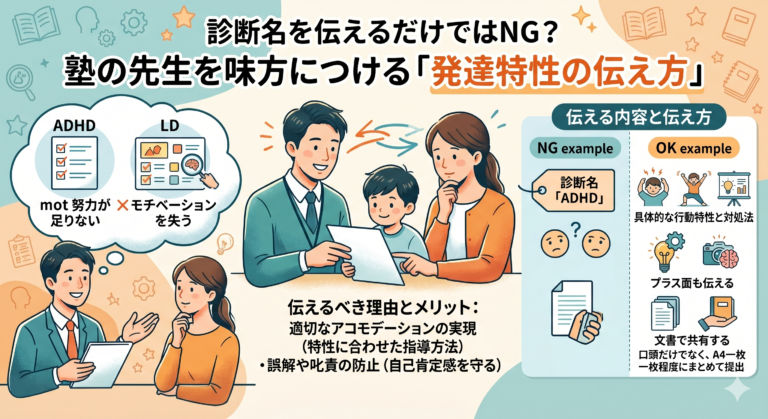 学校補習・中学受験・高校受験に対応した発達障害(LD/ADHD/自閉症スペクトラム)・ギフテッド(2E)のオンライン個別指導塾・発達支援塾リバランス