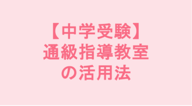 【中学受験】通級指導教室の活用法