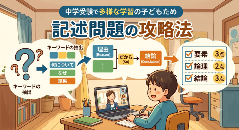 学校補習・中学受験・高校受験に対応した発達障害(LD/ADHD/自閉症スペクトラム)・ギフテッド(2E)のオンライン個別指導塾・発達支援塾リバランス