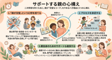 サポートする親の心構え二次障害を防ぐために。親が「完璧なコーチ」をやめるべき理由と3つの心構え