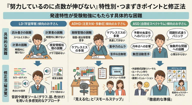 学校補習・中学受験・高校受験に対応した発達障害(LD/ADHD/自閉症スペクトラム)・ギフテッド(2E)のオンライン個別指導塾・発達支援塾リバランス