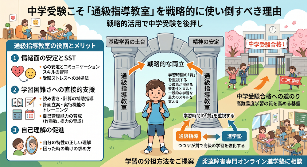 学校補習・中学受験・高校受験に対応した発達障害(LD/ADHD/自閉症スペクトラム)・ギフテッド(2E)のオンライン個別指導塾・発達支援塾リバランス