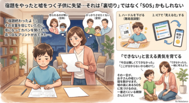 宿題をやったと嘘をつく子供に失望…それは「裏切り」ではなく「SOS」かもしれない