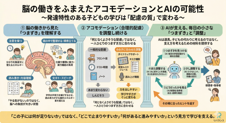 学校補習・中学受験・高校受験に対応した発達障害(LD/ADHD/自閉症スペクトラム)・ギフテッド(2E)のオンライン個別指導塾・発達支援塾リバランス