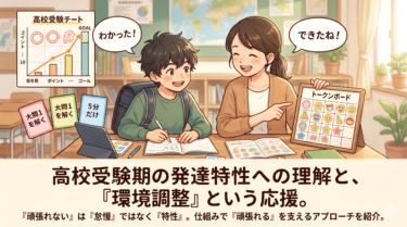 高校受験期における発達特性への理解と、環境調整（アコモデーション）の重要性