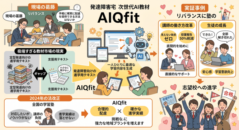学校補習・中学受験・高校受験に対応した発達障害(LD/ADHD/自閉症スペクトラム)・ギフテッド(2E)のオンライン個別指導塾・発達支援塾リバランス