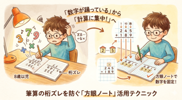 計算ミスが多いのは「数字が踊っている」から？筆算の桁ズレを防ぐ「方眼ノート」活用テクニック