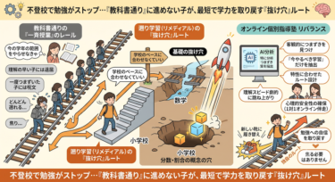 不登校で勉強がストップ…「教科書通り」に進めない子が、最短で学力を取り戻す「抜け穴」ルート