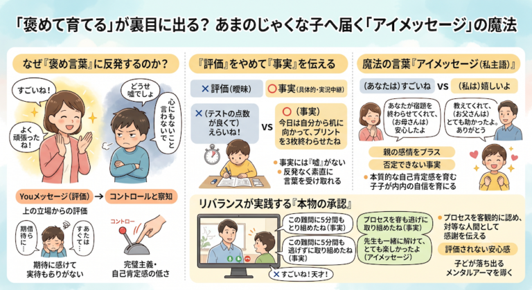 学校補習・中学受験・高校受験に対応した発達障害(LD/ADHD/自閉症スペクトラム)・ギフテッド(2E)のオンライン個別指導塾・発達支援塾リバランス