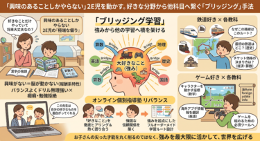 「興味のあることしかやらない」2E児を動かす。好きな分野から他科目へ繋ぐ「ブリッジング」手法