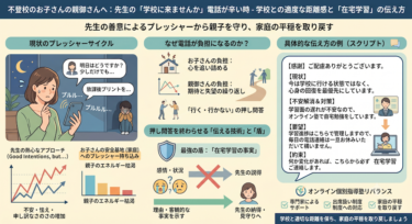 先生の「学校に来ませんか」電話が辛い…学校との適度な距離感と「在宅学習」の伝え方