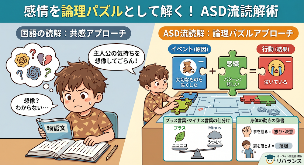 学校補習・中学受験・高校受験に対応した発達障害(LD/ADHD/自閉症スペクトラム)・ギフテッド(2E)のオンライン個別指導塾・発達支援塾リバランス