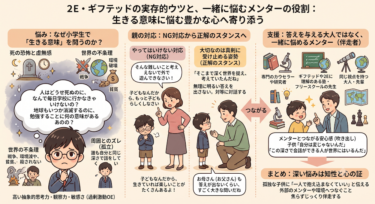 2E・ギフテッドが陥りやすい「実存的ウツ」。小学生で「生きる意味」に悩む子への寄り添い方