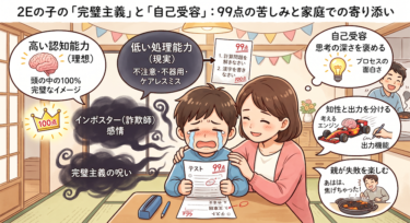 「自分は本当は頭が悪いんだ」と信じ込む2Eのインポスター症候群。完璧主義の呪い