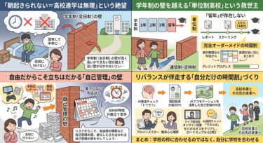 朝起きられない子にとっての救世主。「単位制高校」の自由度と自己管理の壁