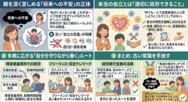 「将来、この子は自立して働けるのだろうか」という呪縛。「自立」の定義をアップデートする