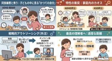 親自身にもADHD/ASDの傾向がある？「似た者同士」だからこそ起こる親子の衝突と回避法