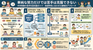 気合いや根性では克服できない？発達特性のある子の「つまずき」に寄り添う学習サポート
