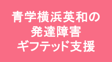 【中学受験】青山学院横浜英和中学校の特徴・偏差値と発達障害・ギフテッド支援