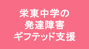 【中学受験】栄東中学校の特徴・偏差値と発達障害・ギフテッド支援