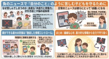 ニュースを見て泣き崩れる。HSCを併せ持つ2E児の「情報コントロール」