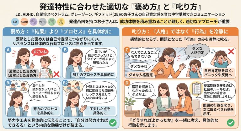 学校補習・中学受験・高校受験に対応した発達障害(LD/ADHD/自閉症スペクトラム)・ギフテッド(2E)のオンライン個別指導塾・発達支援塾リバランス