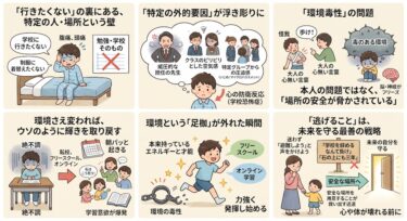 特定の先生やクラスメイトが原因の「学校恐怖症」。環境さえ変われば劇的に回復するケース