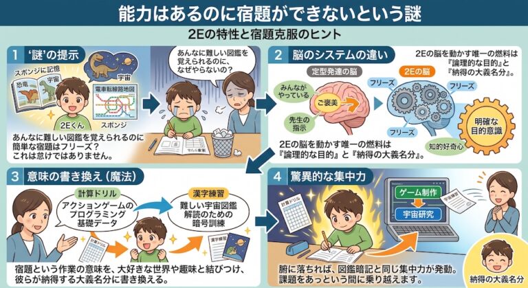 学校補習・中学受験・高校受験に対応した発達障害(LD/ADHD/自閉症スペクトラム)・ギフテッド(2E)のオンライン個別指導塾・発達支援塾リバランス