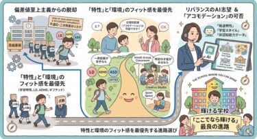 偏差値至上主義からの脱却：環境のフィット感を最優先するリバランスの志望校マッチング